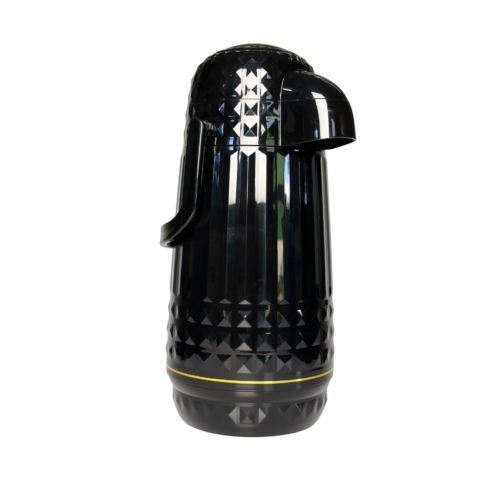 Garrafa Térmica Em Plástico Valentina 1L MB Home Preta