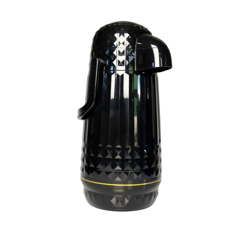 Garrafa Térmica Em Plástico Valentina 1L MB Home Preta