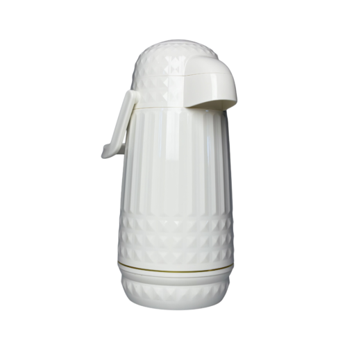 Garrafa Térmica Em Plástico Valentina 1L MB Home Branca
