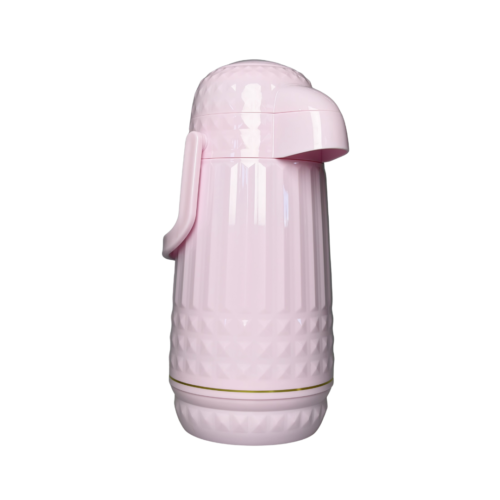 Garrafa Térmica Em Plástico Valentina 1L MB Home Rosa Suave
