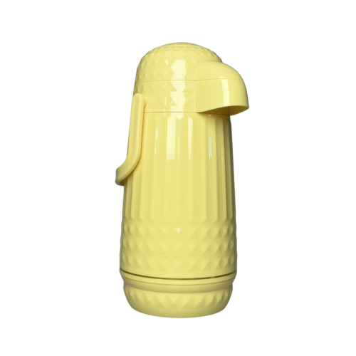 Garrafa Térmica Em Plástico Valentina 1L MB Home Amarelo Claro